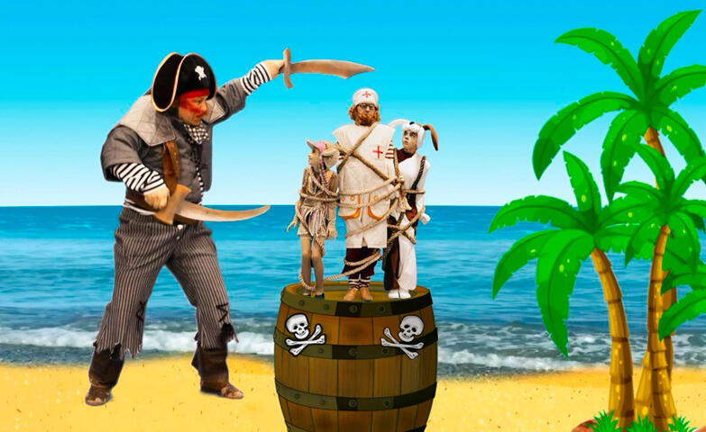 Изображение афиши Шоу-группа «Киндер сюрприз» «Айболит против Бармалея»